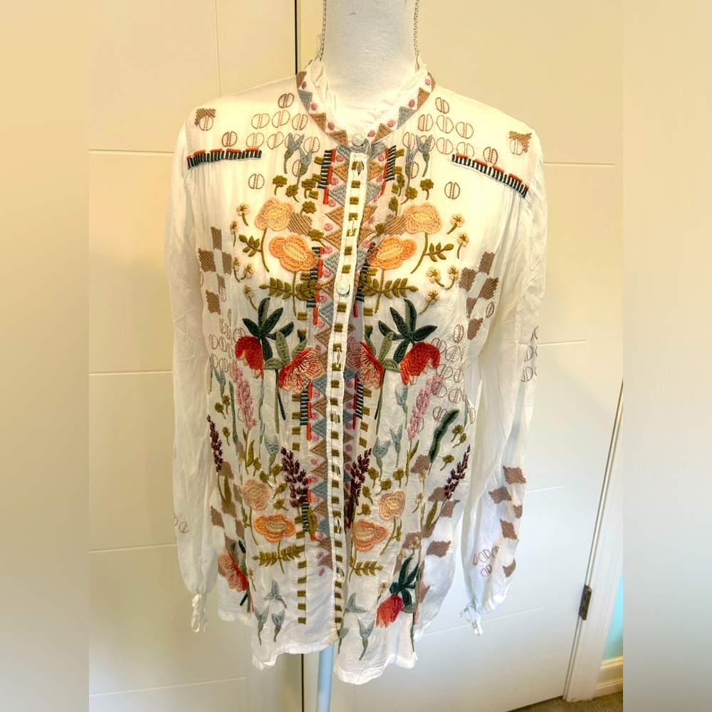Johnny was embroidered top